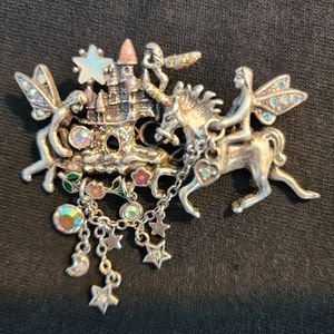 Kirks Folly Castle with fairies,  unicorn,  stars, and flowers.